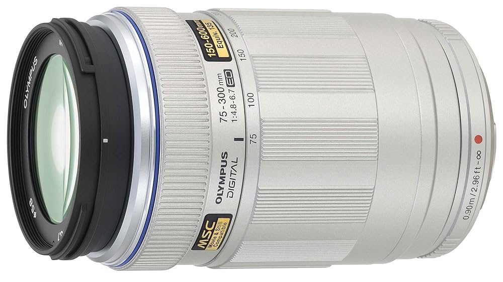 OLYMPAS ZUIKO 75-300mmレンズとVF-4セット Olympus M. Zuiko 75 to 300mm II f4.8-6.7 Zoom Lens : Amazon